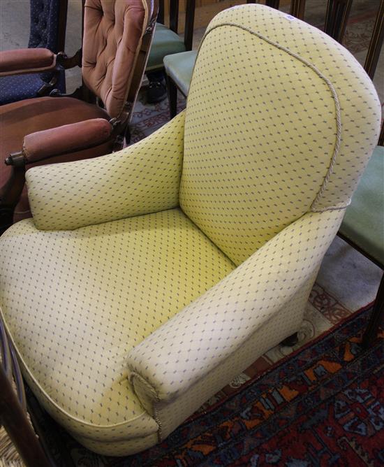 Victorian upholstered armchair